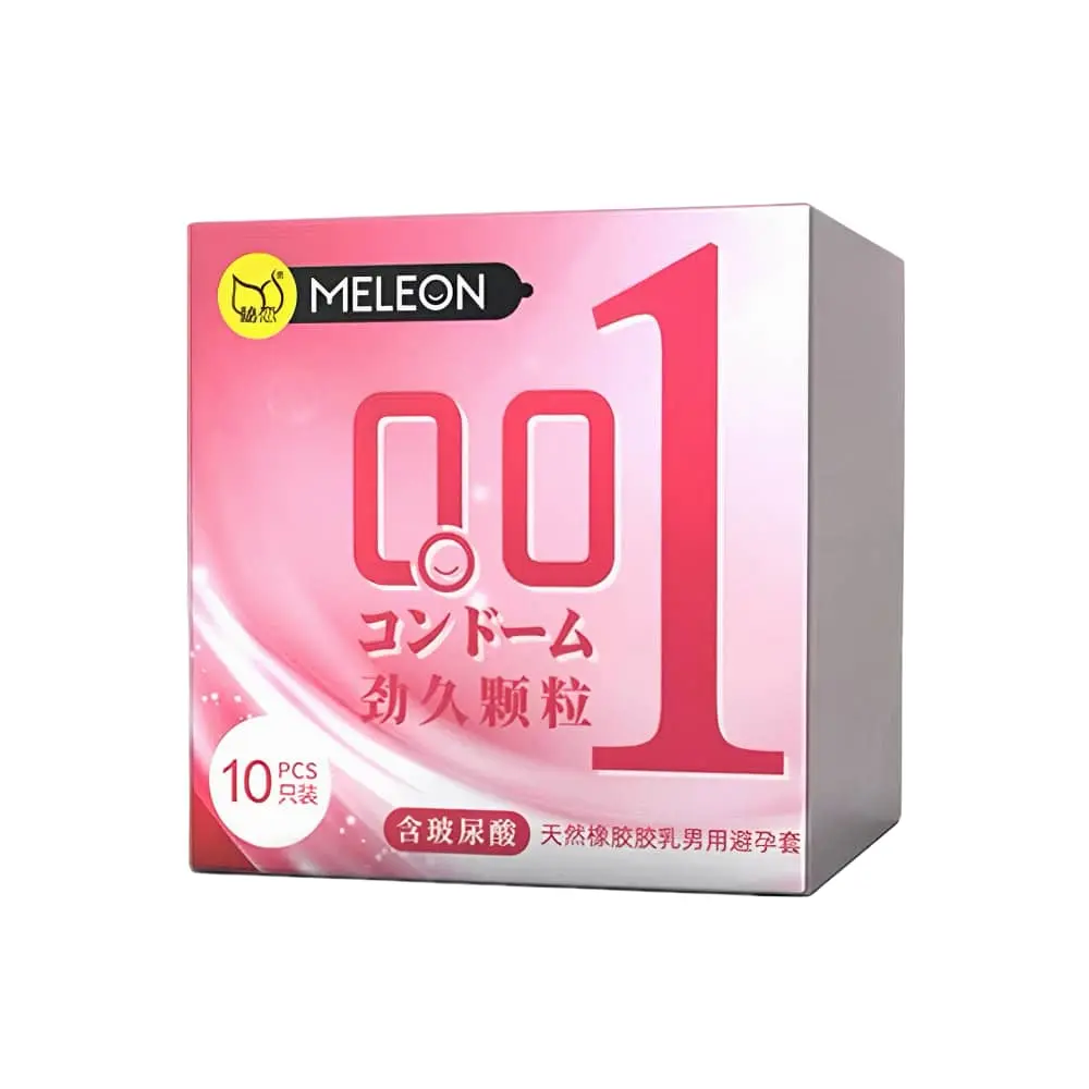 Презерватив ультратонкий MELEON 0,01мм с точками (10 шт)