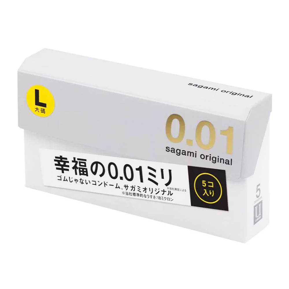 Презерватив полиуретановый  ультратонкий Sagami 0,01 мм L-Size (1 шт)